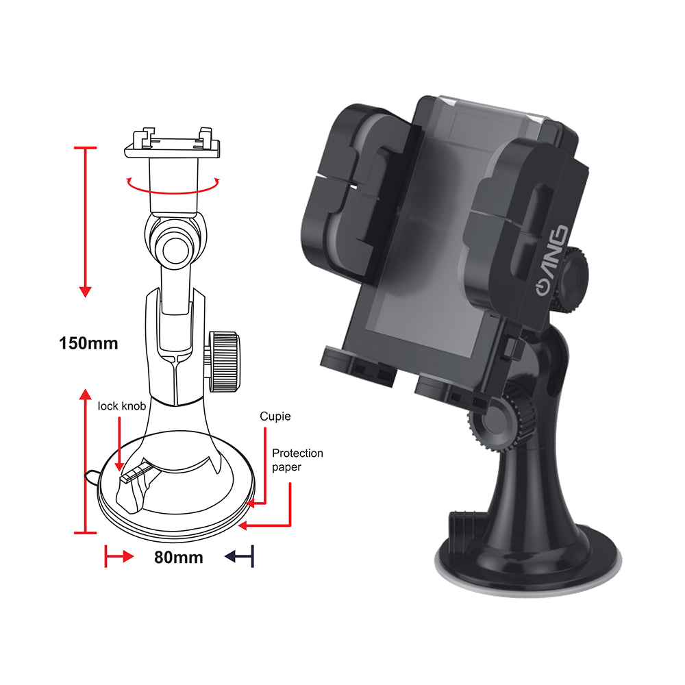 "ANG 06-C Short Neck 360������ Rotating Universal Car Holder"