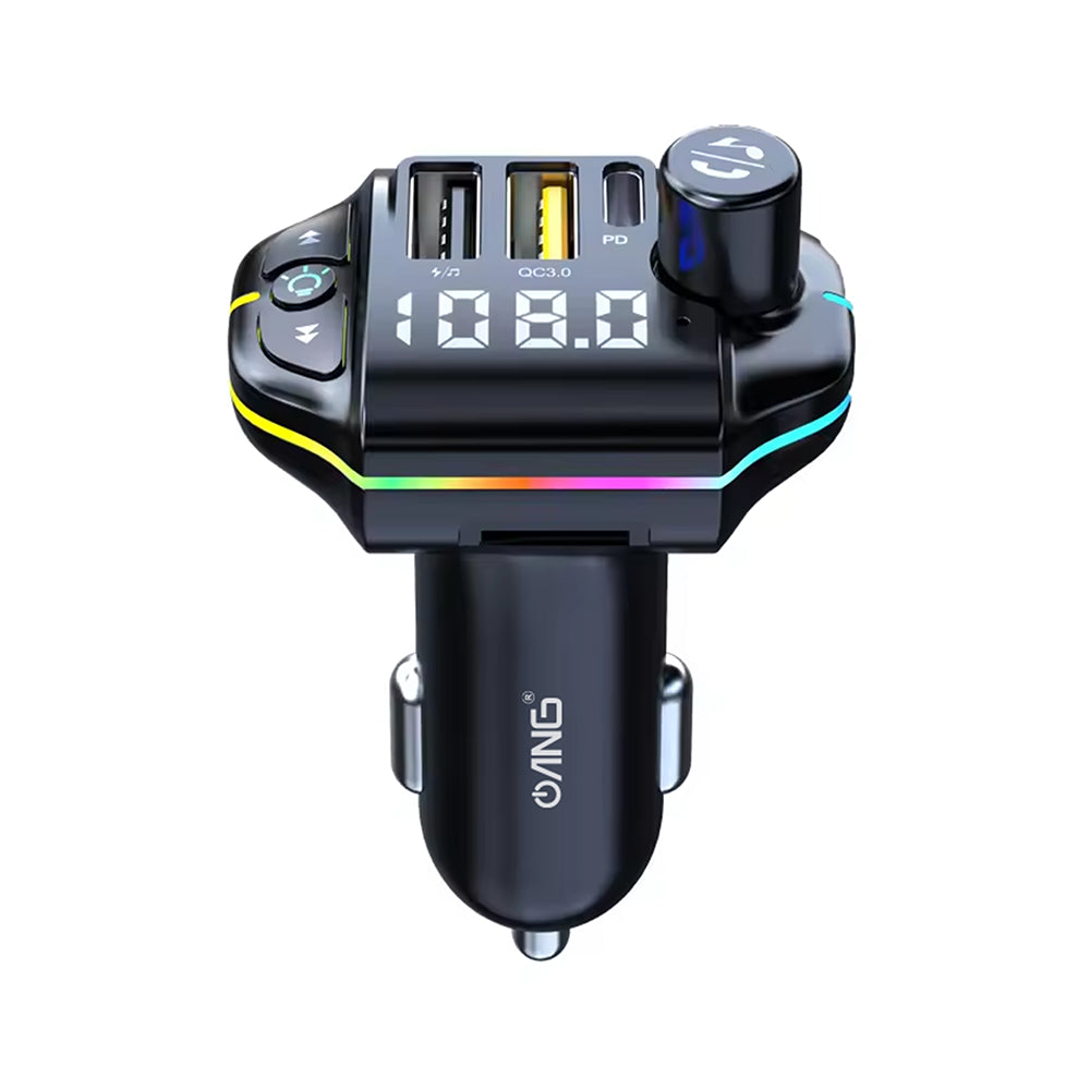 "ANG A10 PD 20W + QC3.0 20W In-Car Bluetooth FM Transmitter 12V"