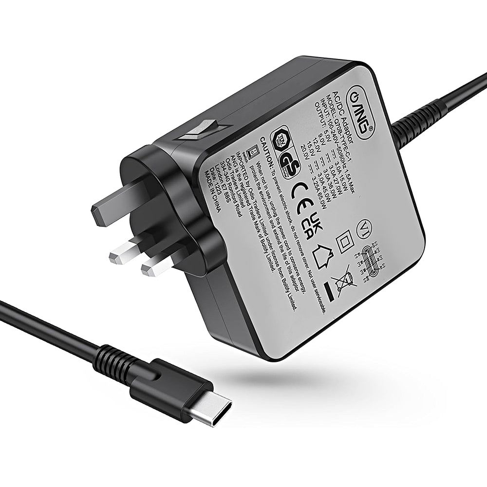 ýýýýýýANG USB-C PD 65W UK Plug Laptop Adapter 1.5A, High-Power Adapter for Fast Laptop Charging.ýýýýýý