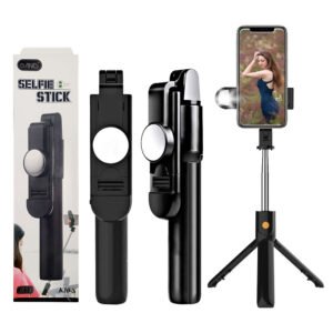 ANG K10S - Mobile Phone Bluetooth Selfie Stick With 2 Mood Lights & Tripod-1