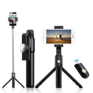 ANG K10S - Mobile Phone Bluetooth Selfie Stick With 2 Mood Lights & Tripod-2