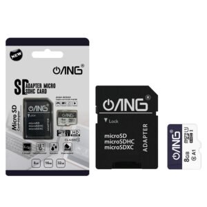 ANG Micro SD Card 8GB Class 10 SDHC SDXC Phone Memory Card