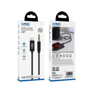 ANG E109 Audio Cable - 3.5MM Aux To Lightning-3