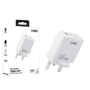 ANG TC80AG - Dual PD 65W USB C + Single USB QC3.0 GaN Turbo Adaptor-1