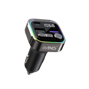 34A ANG FT-02 Single PD 30W + Dual QC3.0 18W In Car Bluetooth FM Transmitter 12V