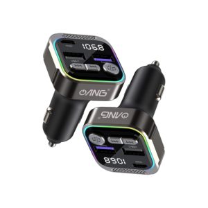 34B ANG FT-02 Single PD 30W + Dual QC3.0 18W In Car Bluetooth FM Transmitter 12V