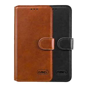 ANG Premium Adannu Leather Book Case For iPhone 16